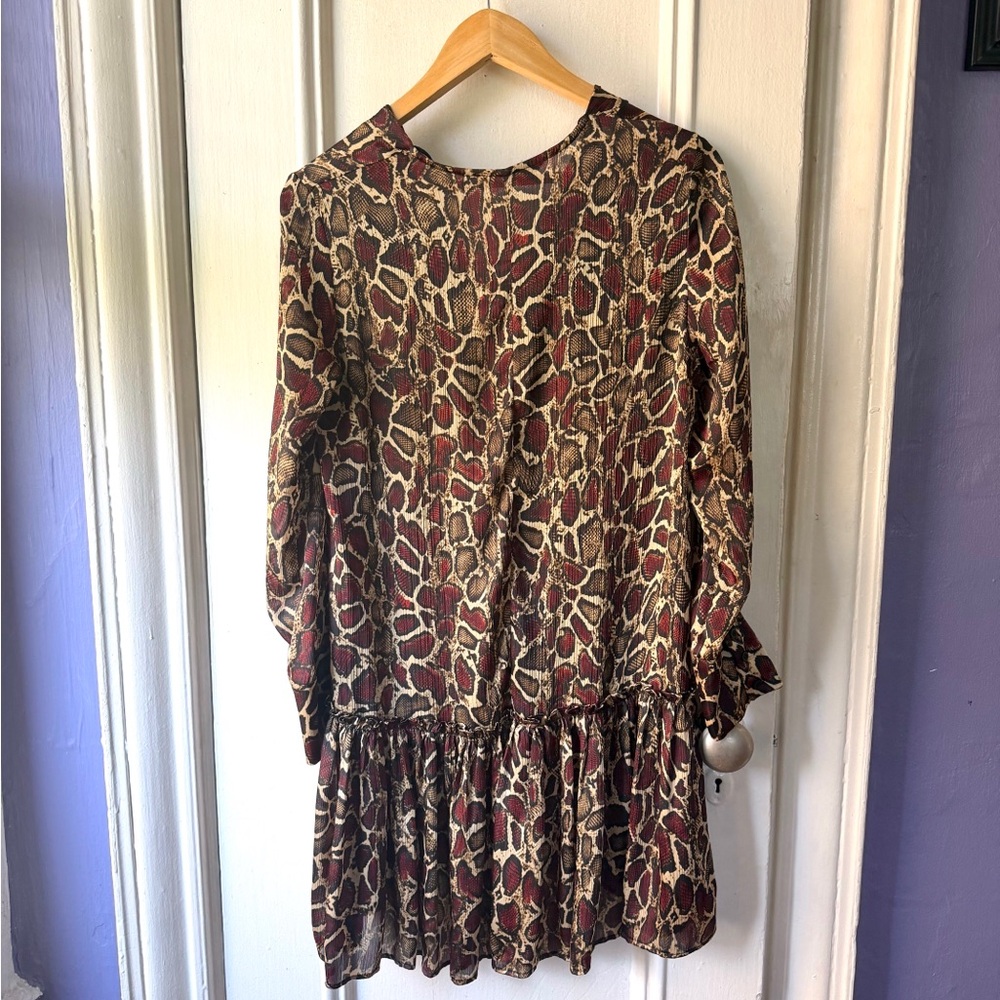 Zara Snake Print Mini Dress - Picture 5 of 7